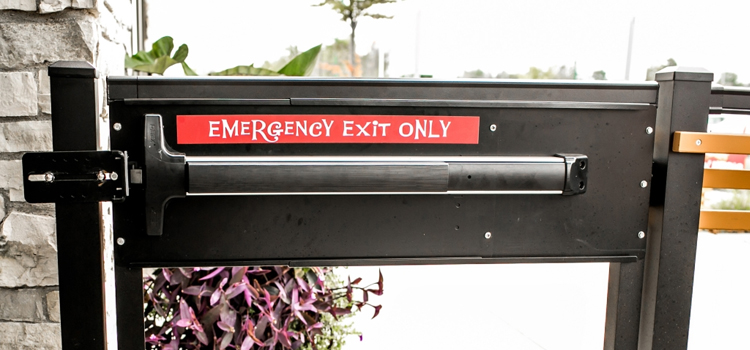 emergency push bar installation in Commerce